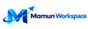 glossy blue m logo with paper plane
